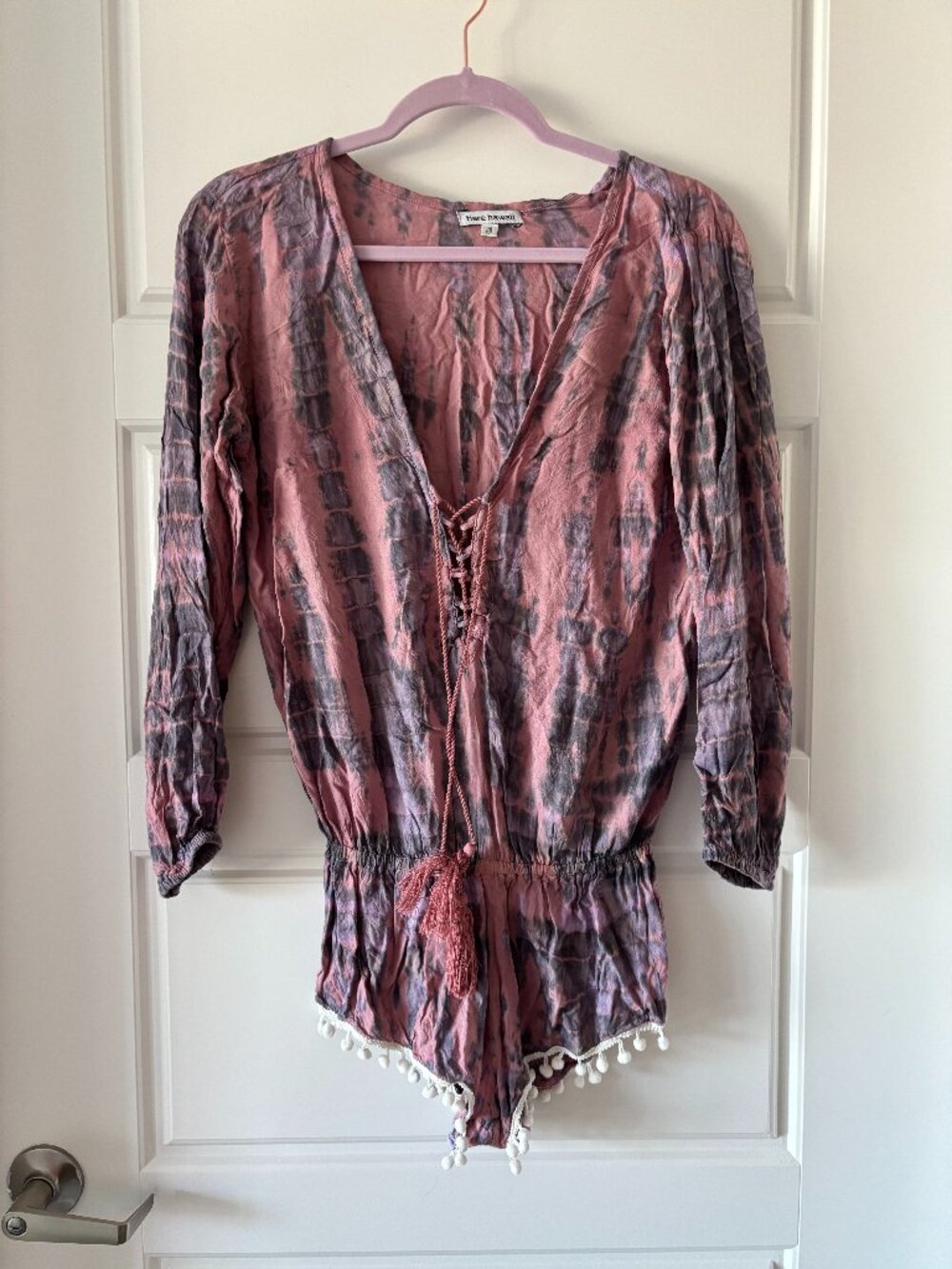Tiare Hawaii Pink & Purple Tie-Dye Romper